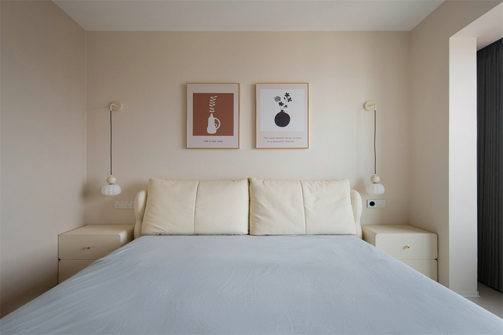 中建閱江府120平奶油風格裝修效果圖