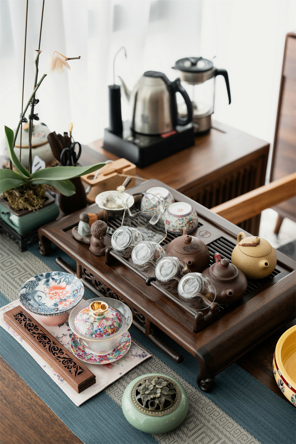 鵬湖灣180平中古風(fēng)格裝修效果圖