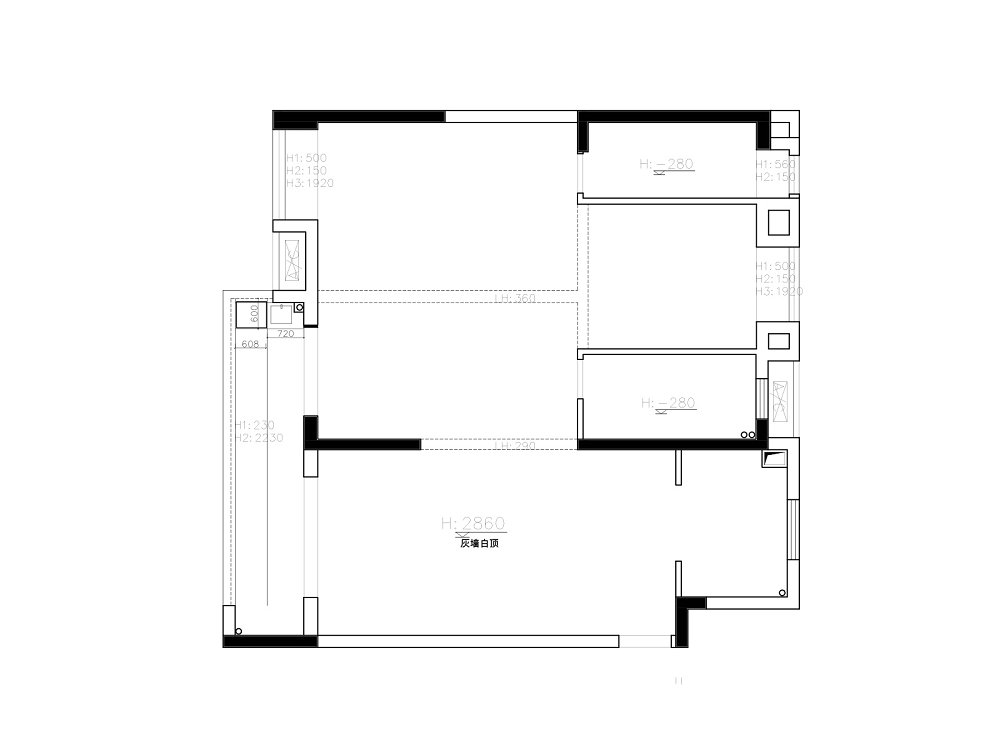 深業(yè)泰云府128平美式風(fēng)格裝修效果圖