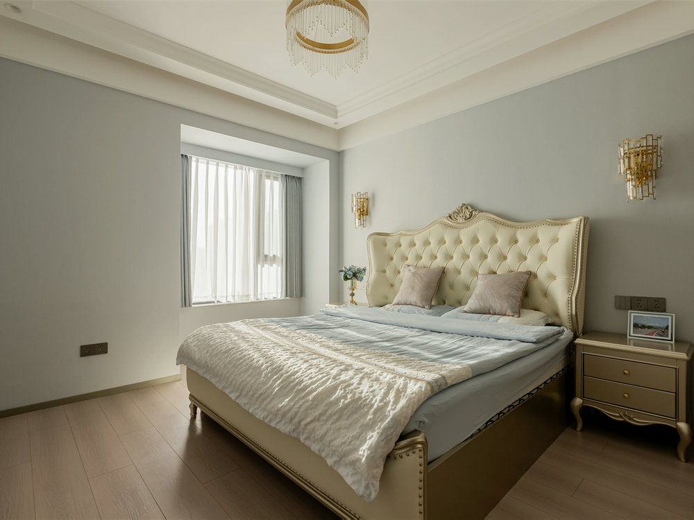 深業(yè)泰云府128平美式風(fēng)格裝修效果圖