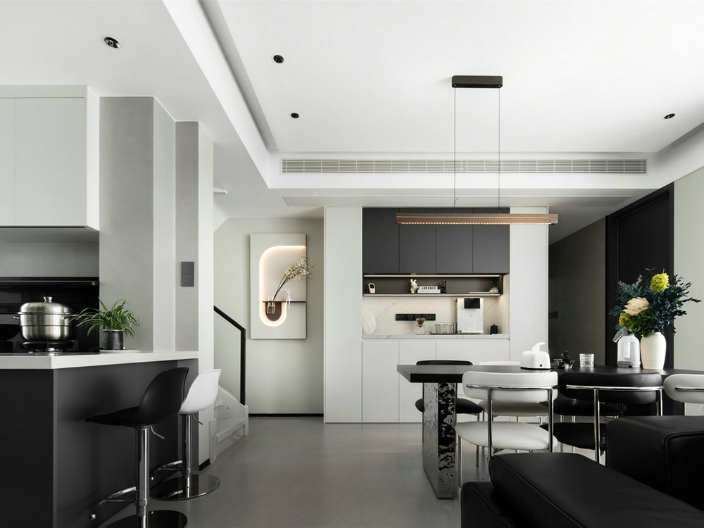 新希望錦粼九里169平現(xiàn)代風(fēng)格疊拼別墅裝修效果圖