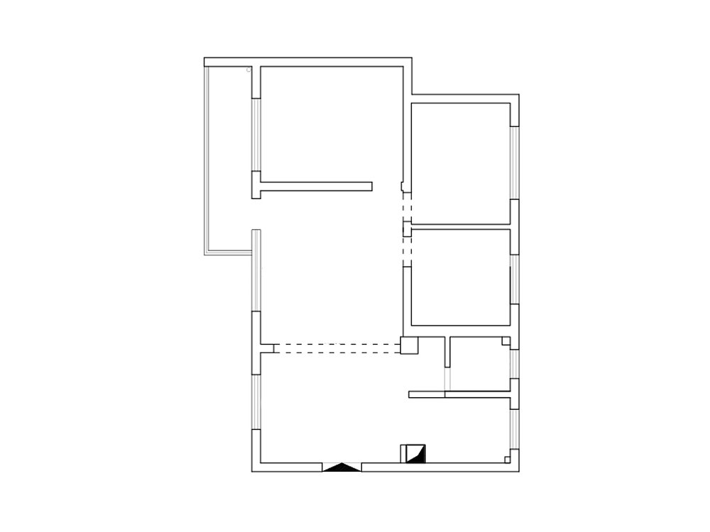 新長江香榭琴臺104平中古風(fēng)格裝修效果圖