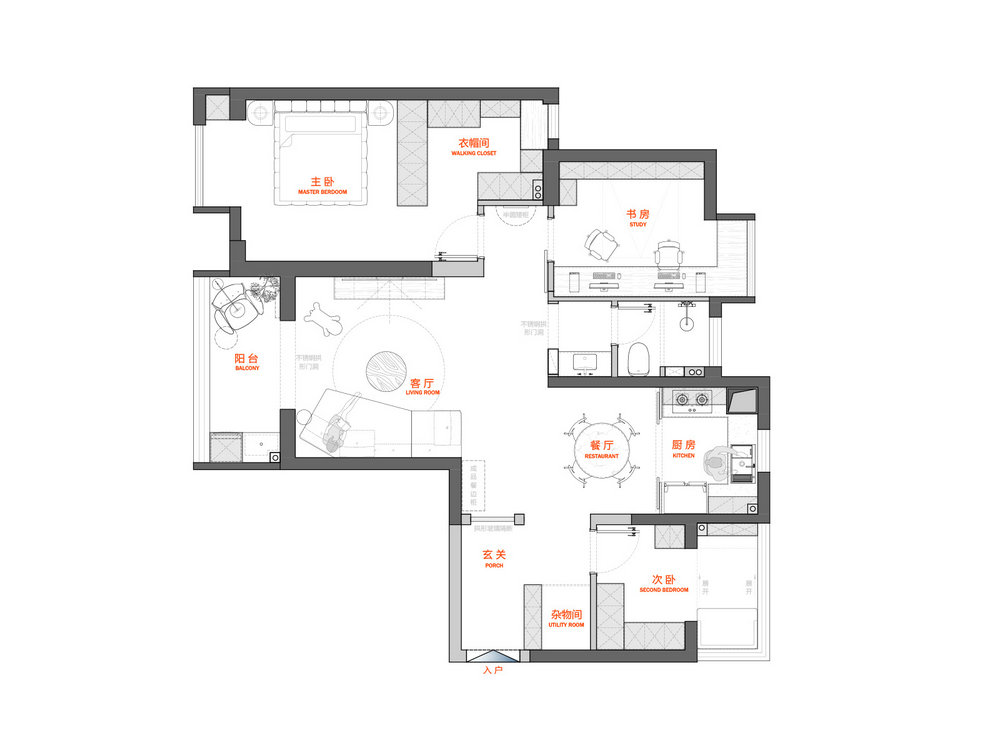 漢江華府119平法式復(fù)古風(fēng)格裝修效果圖
