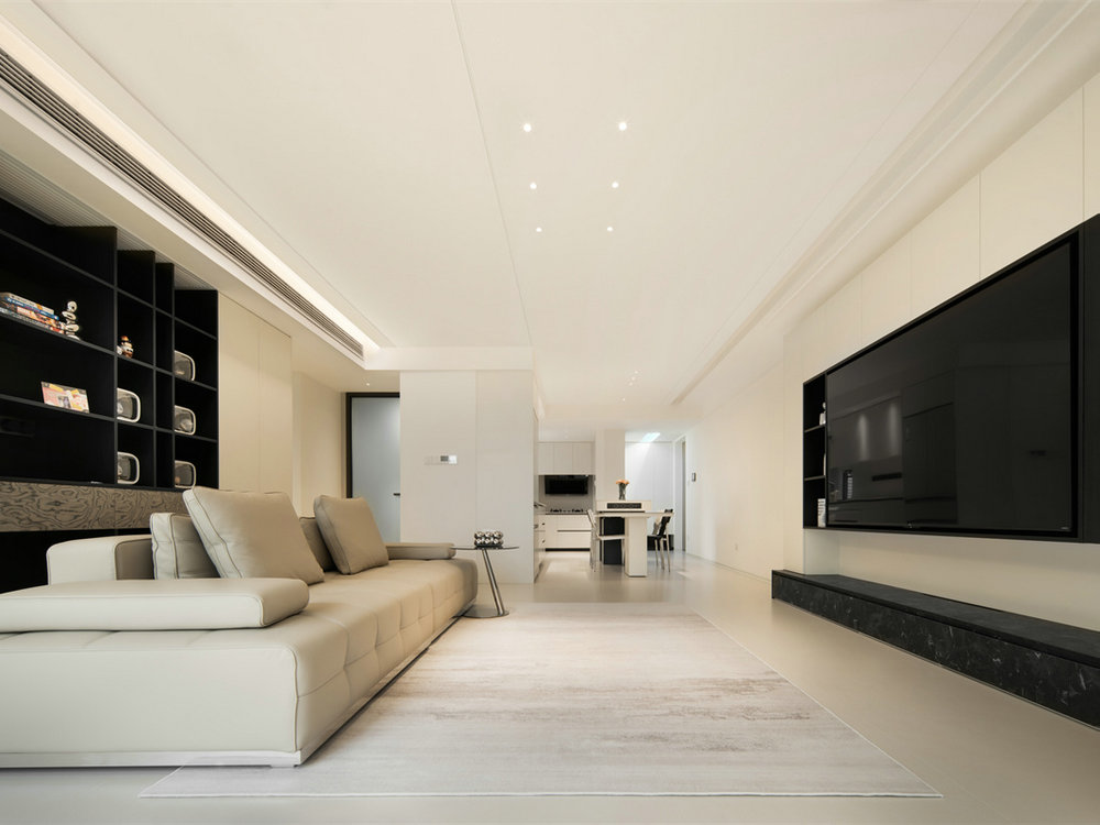 中交澄園130平現(xiàn)代極簡風(fēng)格裝修效果圖