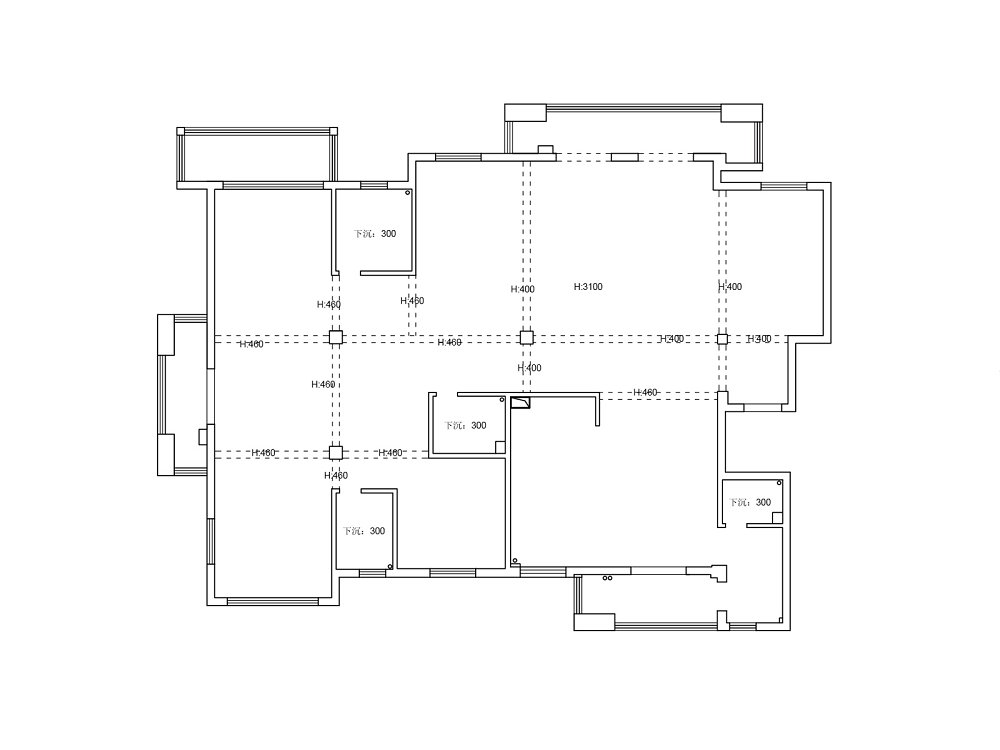 南湖九號286平現(xiàn)代風(fēng)格裝修效果圖