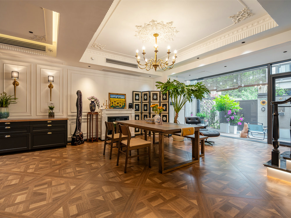 碧樂(lè)城220平中古法式風(fēng)格裝修效果圖