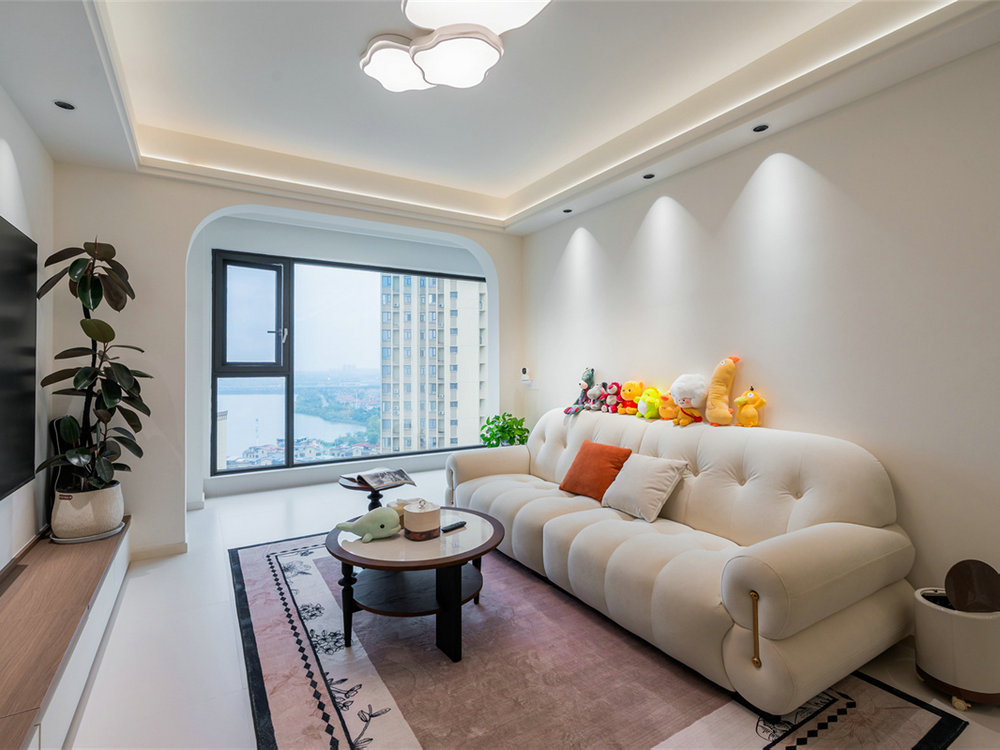 雅居樂(lè)花園105平奶油風(fēng)格裝修效果圖