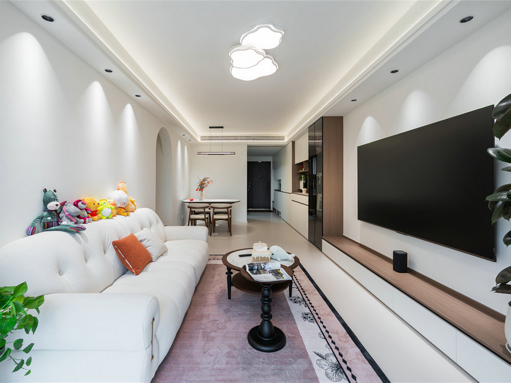 雅居樂(lè)花園105平奶油風(fēng)格裝修效果圖