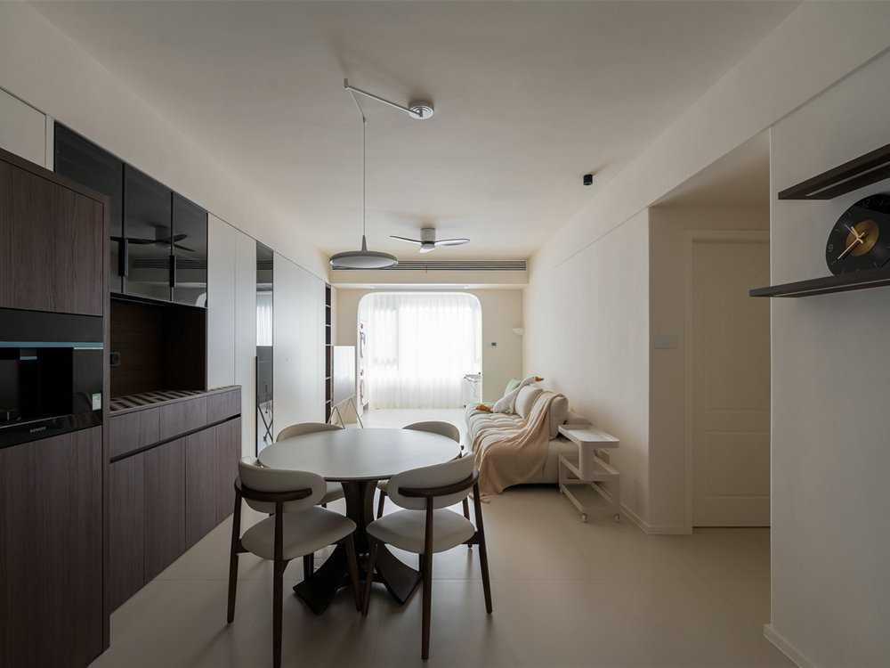 美聯(lián)城觀120平奶油風(fēng)格裝修效果圖