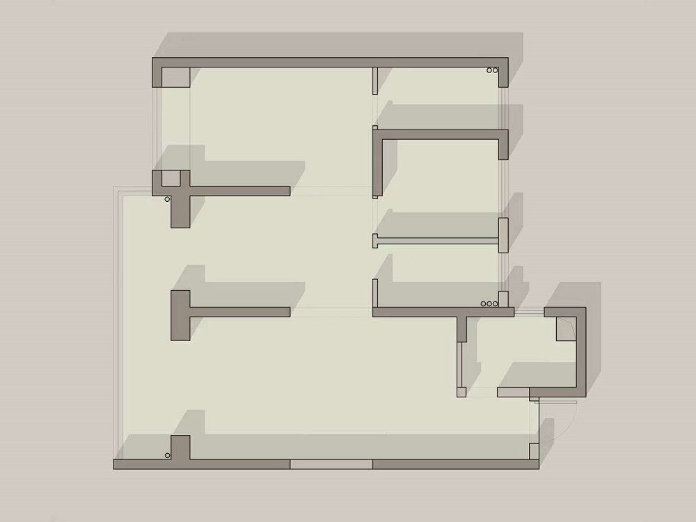 月亮灣137平現(xiàn)代風格裝修效果圖