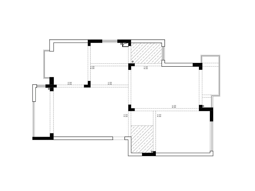 錦繡龍城117平中古風(fēng)格裝修效果圖