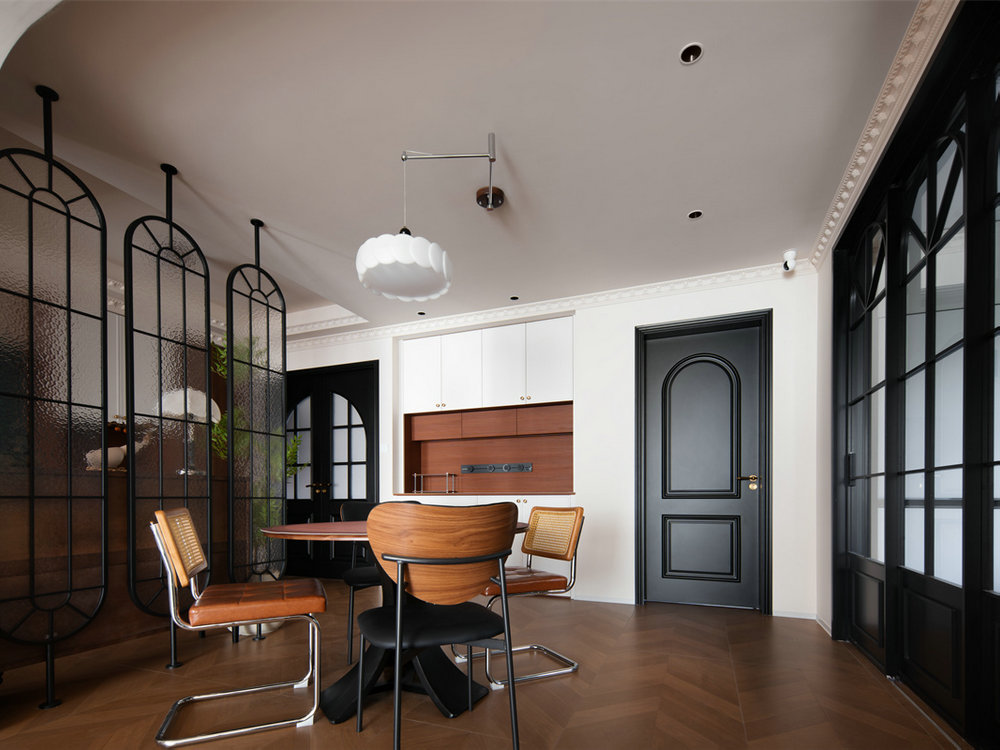 錦繡龍城117平中古風(fēng)格裝修效果圖