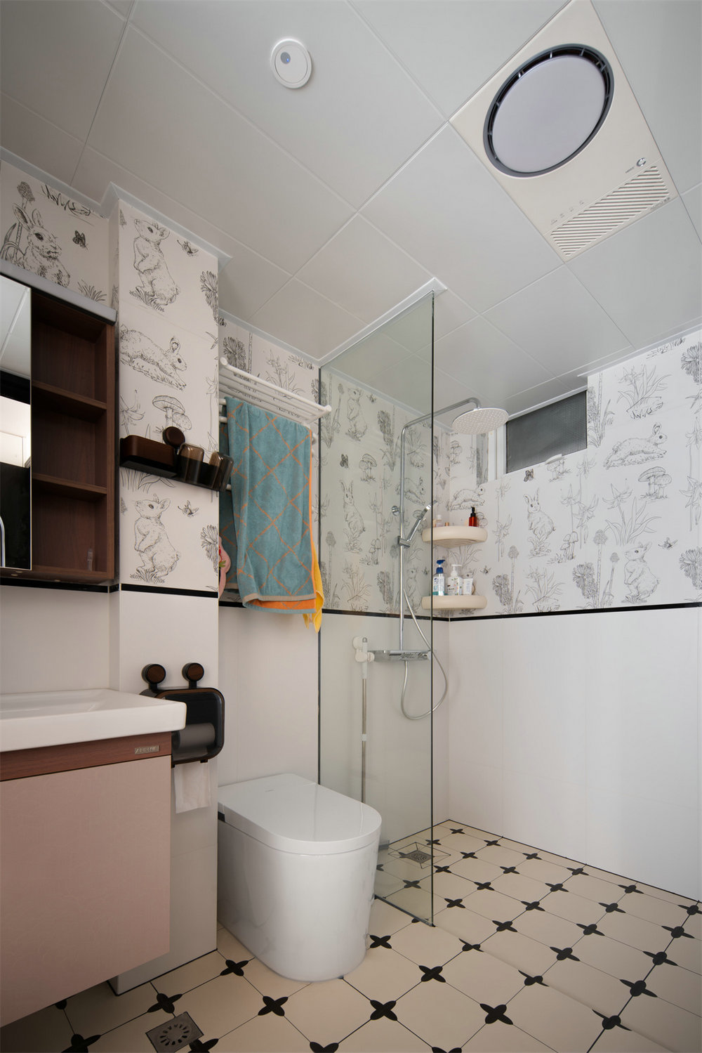 錦繡龍城117平中古風(fēng)格裝修效果圖