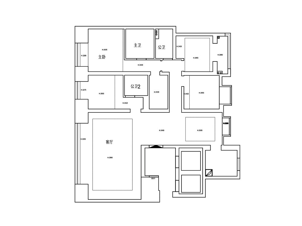 鳳起聽瀾220平意式極簡風(fēng)格裝修效果圖