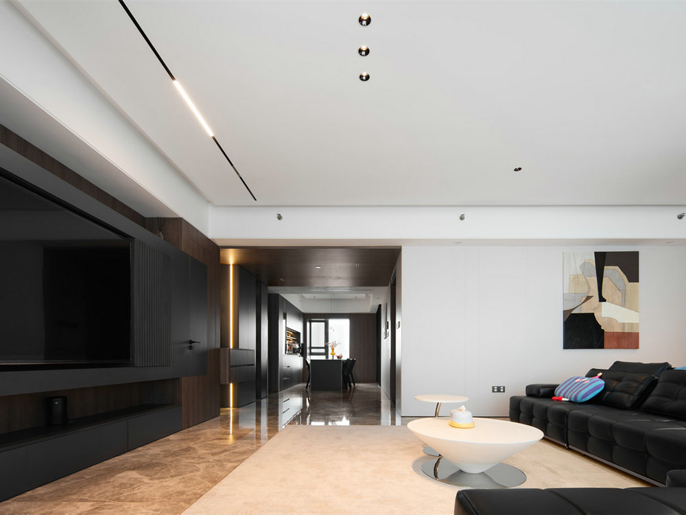 鳳起聽瀾220平意式極簡風(fēng)格裝修效果圖