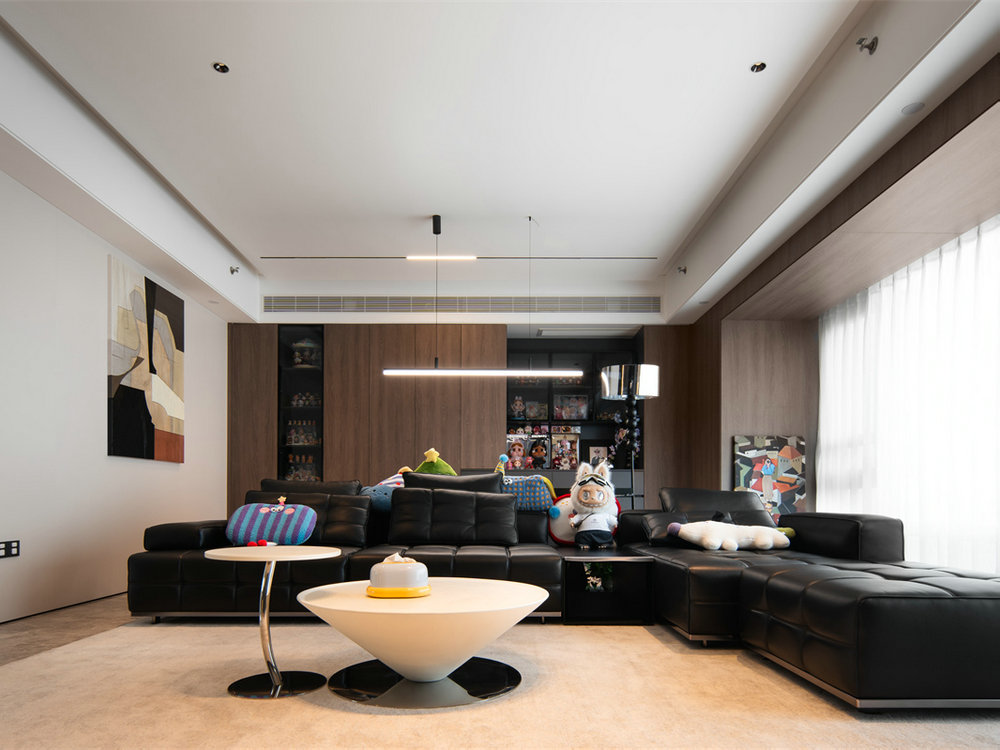 鳳起聽瀾220平意式極簡風(fēng)格裝修效果圖