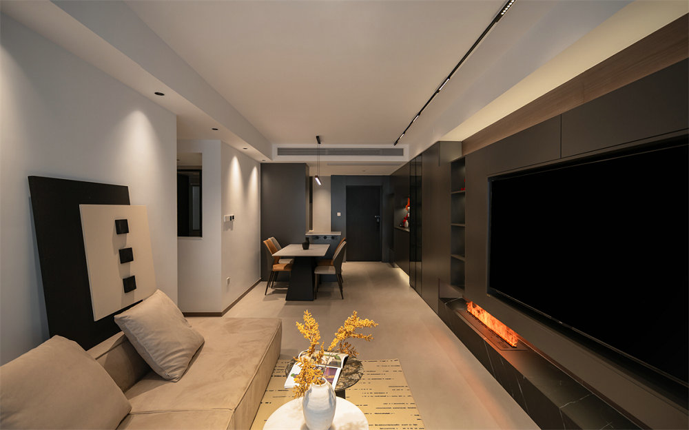 中建大公館102平意式輕奢風(fēng)格裝修效果圖