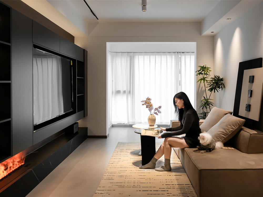 中建大公館102平意式輕奢風(fēng)格裝修效果圖