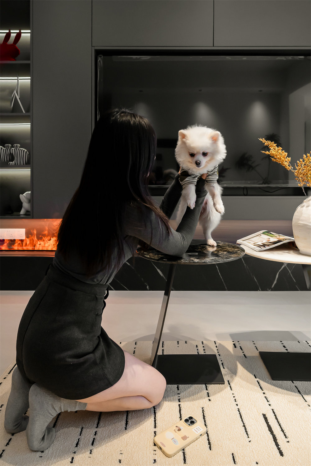 中建大公館102平意式輕奢風(fēng)格裝修效果圖