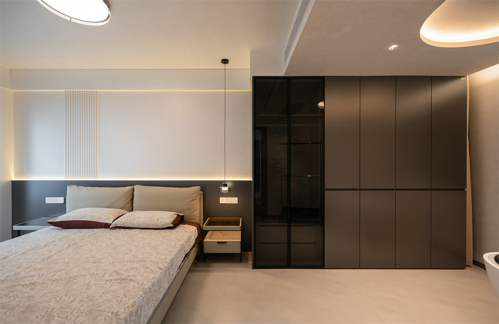 中建大公館102平意式輕奢風(fēng)格裝修效果圖