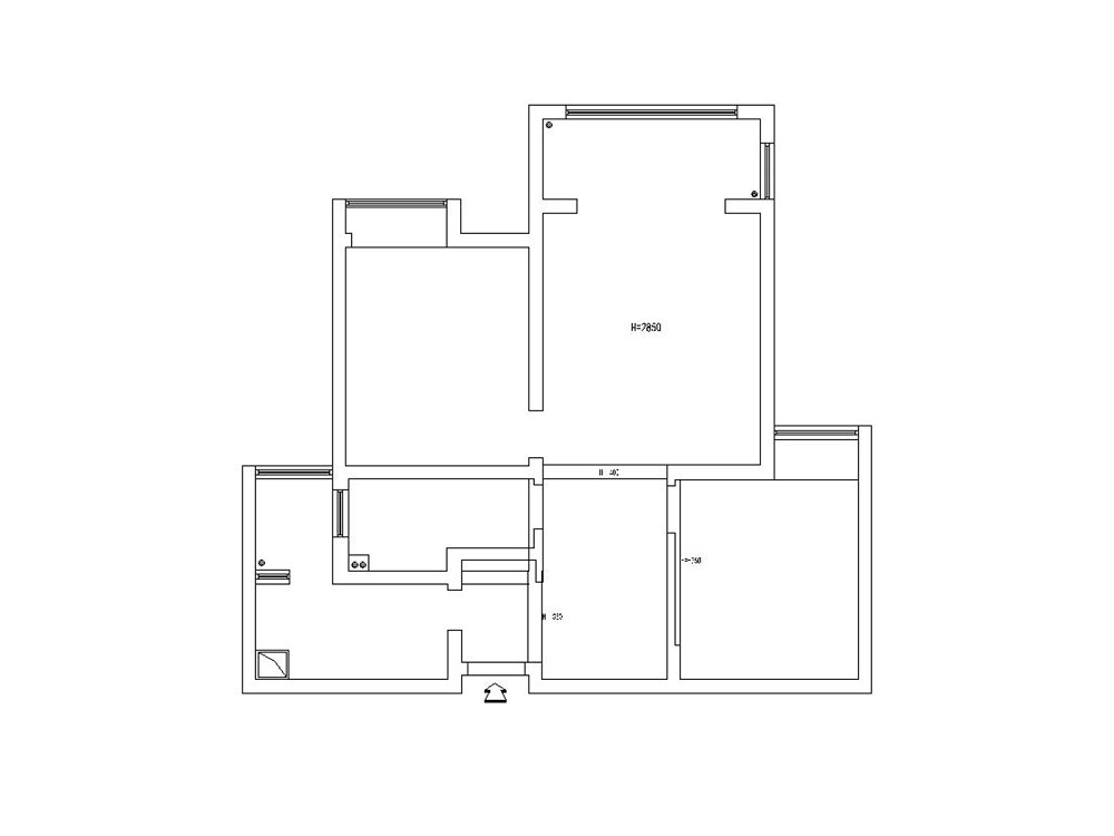 長江紫都93平現(xiàn)代風(fēng)格裝修效果圖