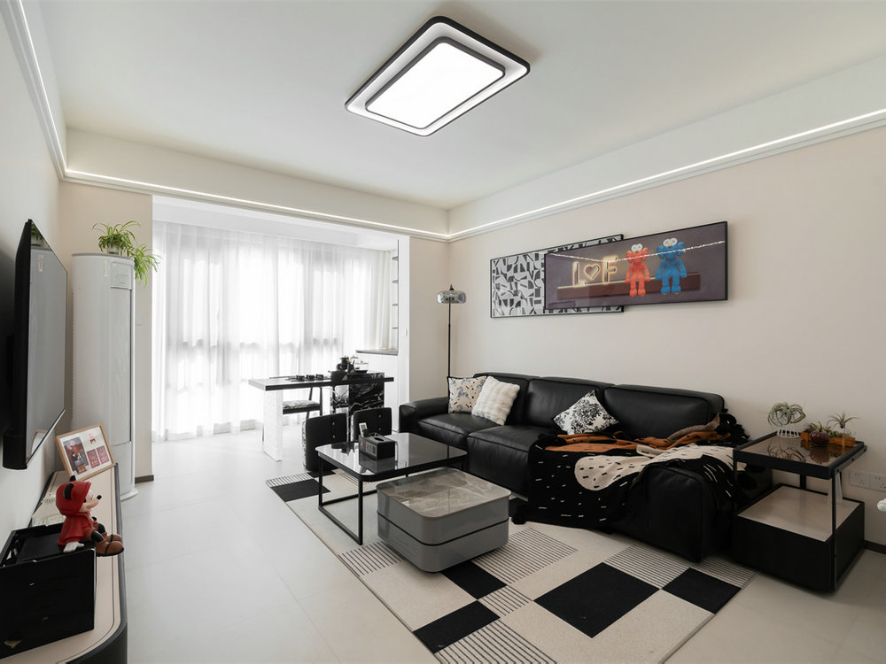 長江紫都93平現(xiàn)代風(fēng)格裝修效果圖