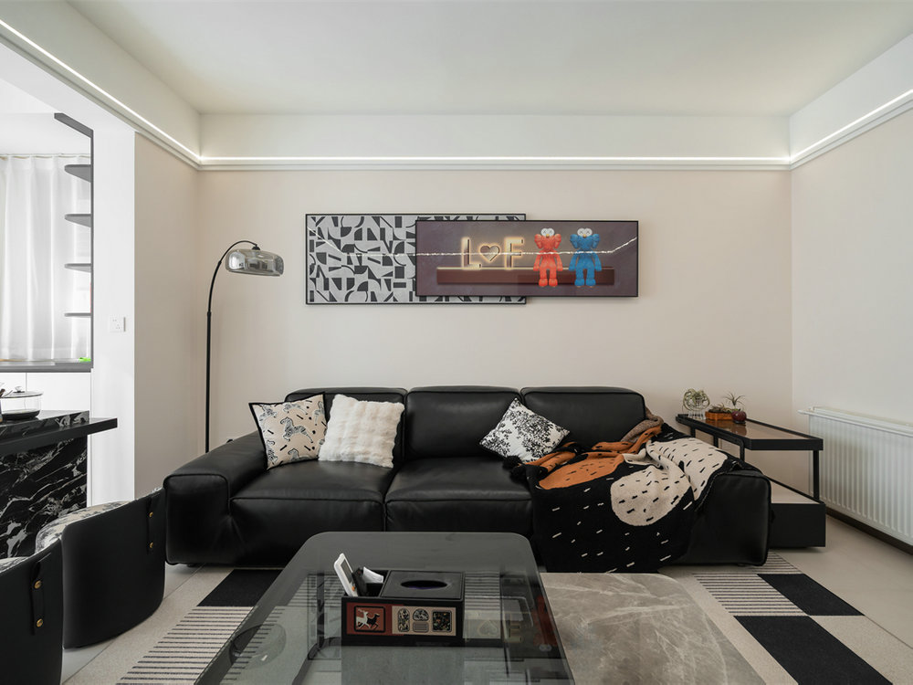 長江紫都93平現(xiàn)代風(fēng)格裝修效果圖