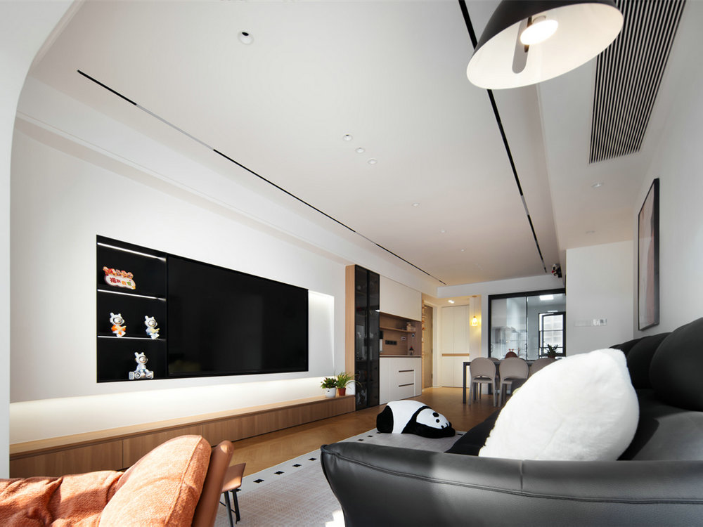 綠城留香園132平原木奶油風(fēng)格裝修效果圖