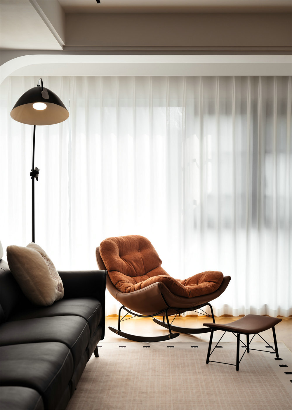 綠城留香園132平原木奶油風(fēng)格裝修效果圖