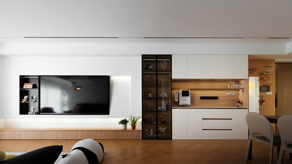 綠城留香園132平原木奶油風(fēng)格裝修效果圖