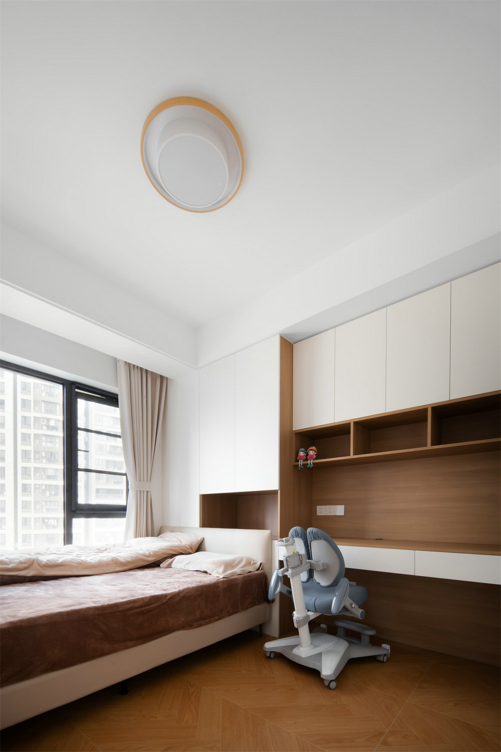 綠城留香園132平原木奶油風(fēng)格裝修效果圖