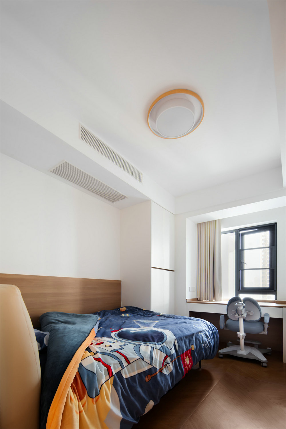 綠城留香園132平原木奶油風(fēng)格裝修效果圖