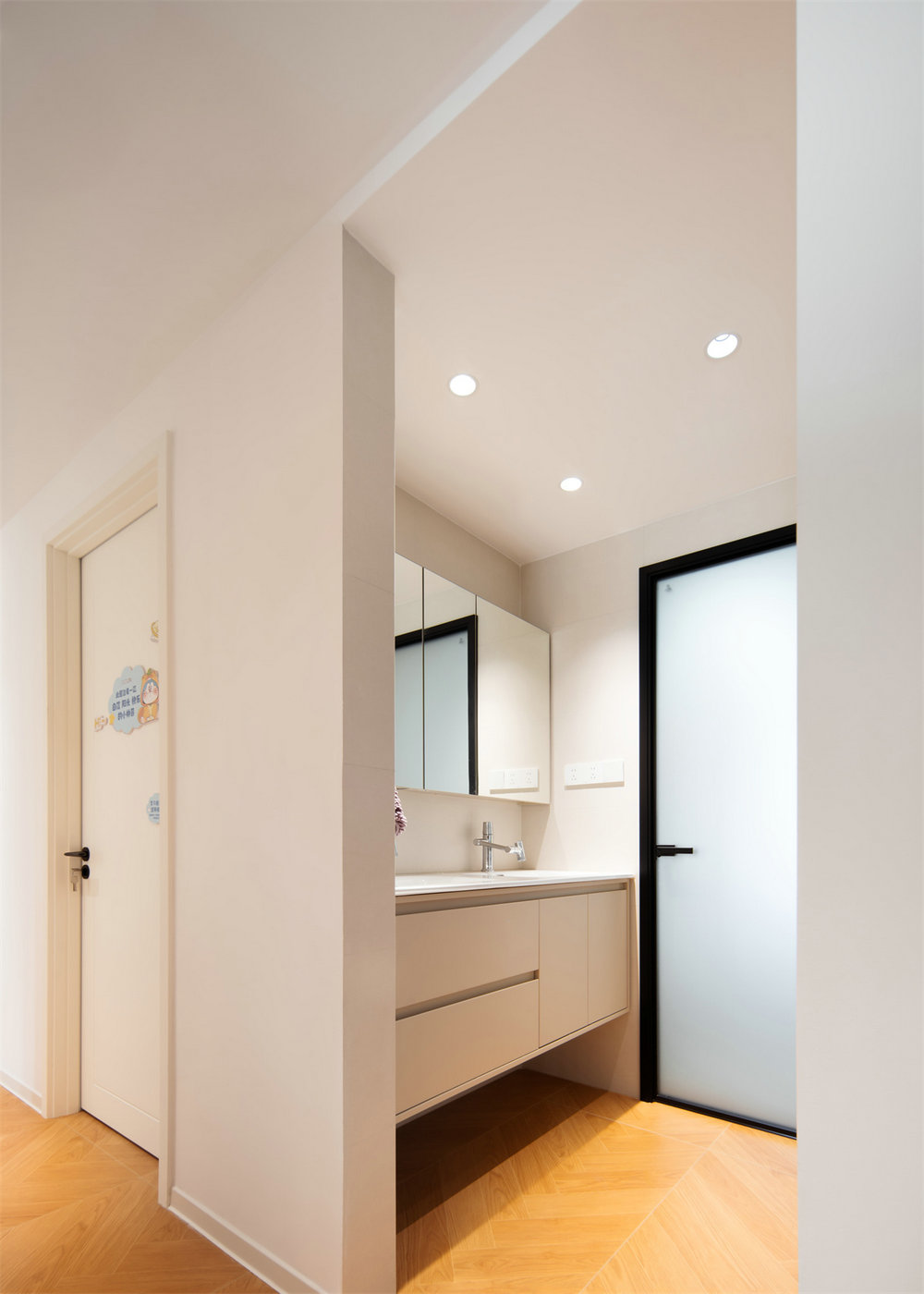 綠城留香園132平原木奶油風(fēng)格裝修效果圖