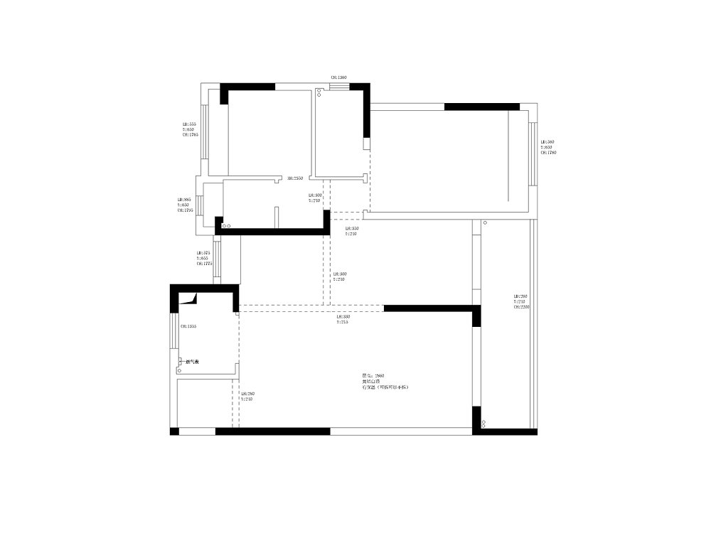 信達新外灘133平意式簡約風(fēng)格裝修效果圖