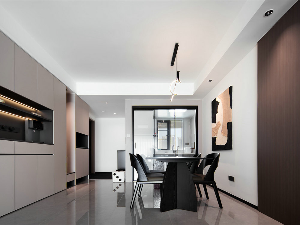 信達新外灘133平意式簡約風(fēng)格裝修效果圖