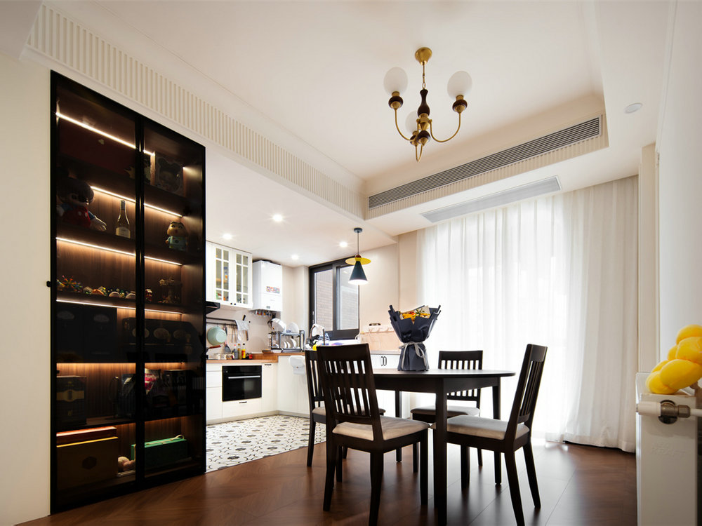 三和光谷道121平包豪斯混搭風(fēng)格裝修效果圖