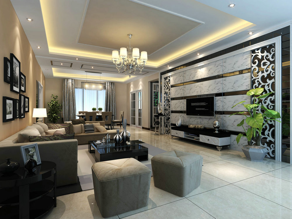 葛洲壩世紀花園現(xiàn)代風格裝修效果圖