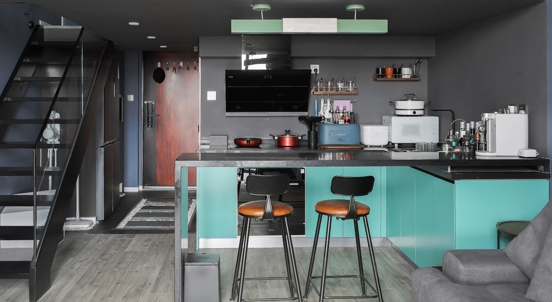 碧桂園泰富城45平loft混搭風(fēng)格裝修效果圖