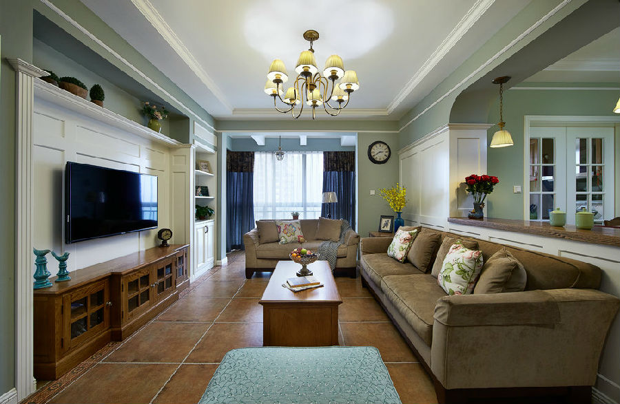 綠地香樹花城美式風(fēng)格裝修效果圖