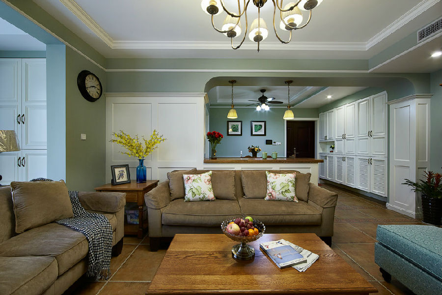 綠地香樹花城美式風(fēng)格裝修效果圖