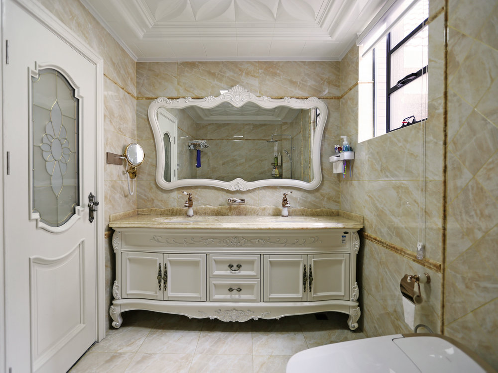 保利藍(lán)海郡600平歐式別墅裝修效果實(shí)景圖