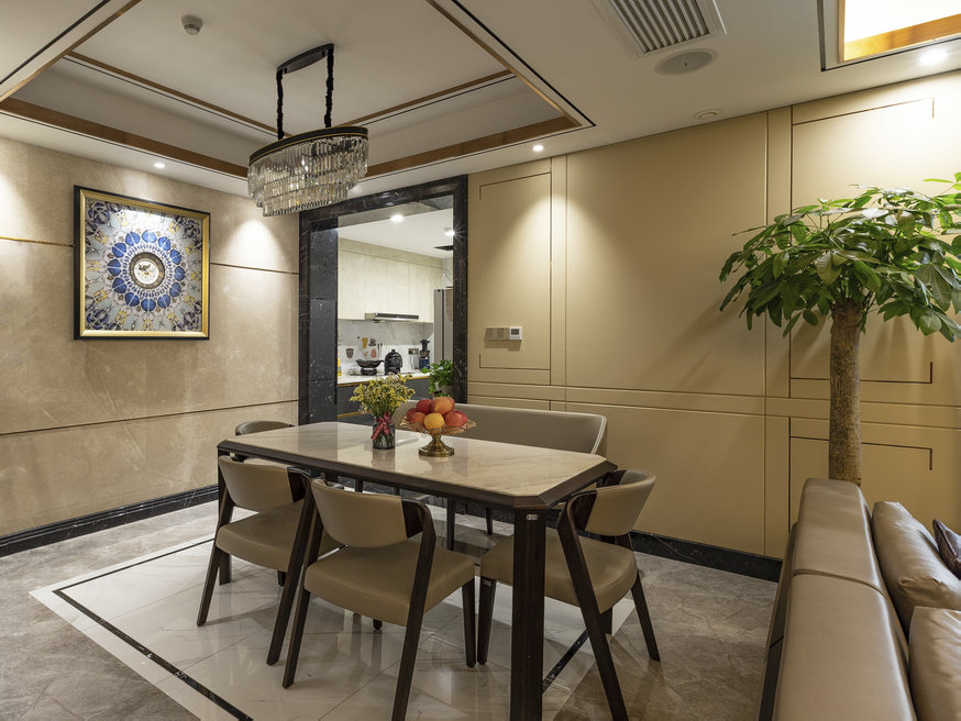 國(guó)際金融城新中式風(fēng)格裝修效果實(shí)景圖