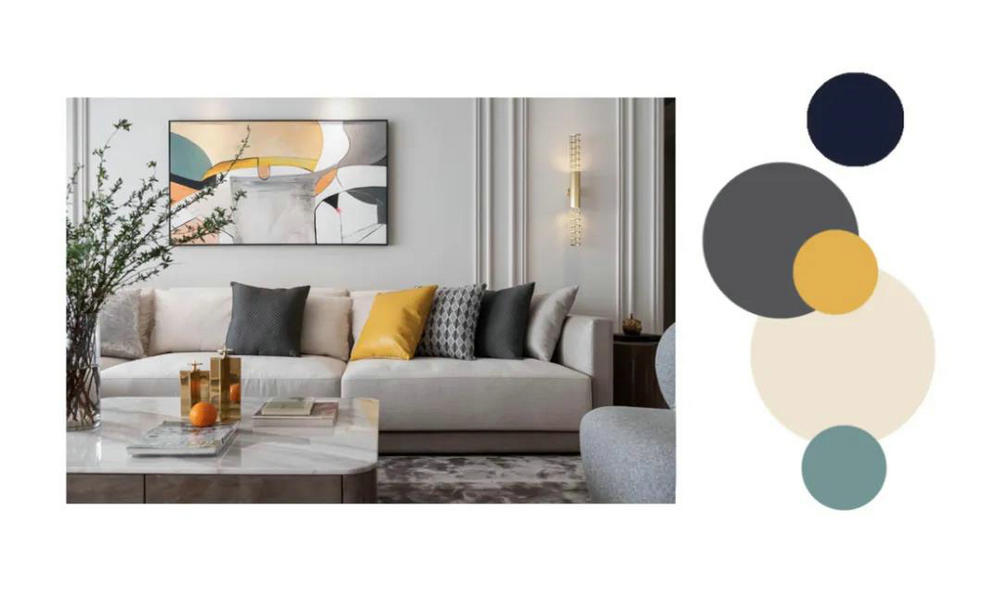 光谷新世界100平輕奢風(fēng)格裝修效果圖 現(xiàn)代輕奢 配色10.jpg