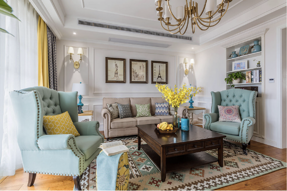 漁牧小區(qū)130平美式風(fēng)格裝修效果圖 漁牧小區(qū)130平美式風(fēng)格裝修效果圖