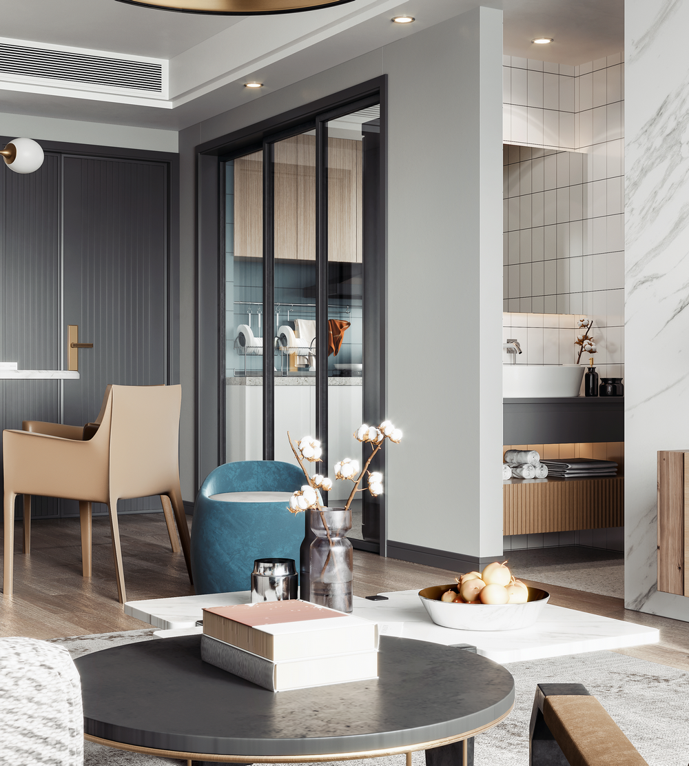 華僑城北歐輕奢風(fēng)格裝修效果圖