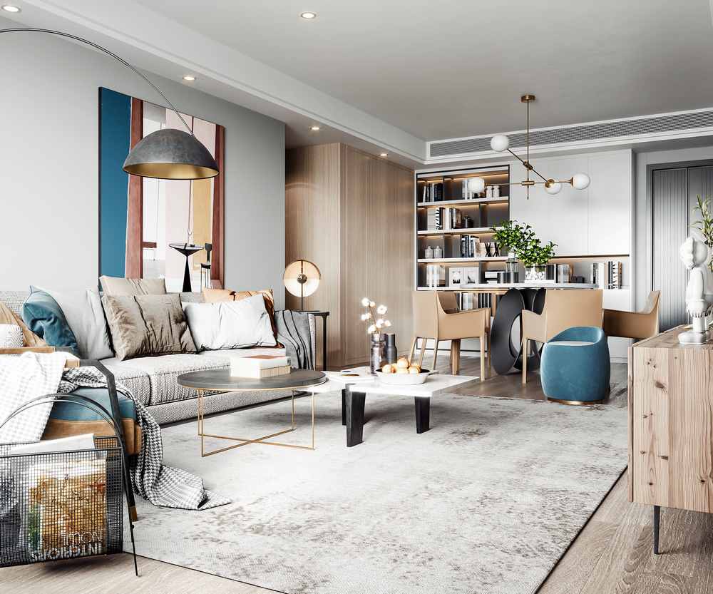 華僑城北歐輕奢風(fēng)格裝修效果圖