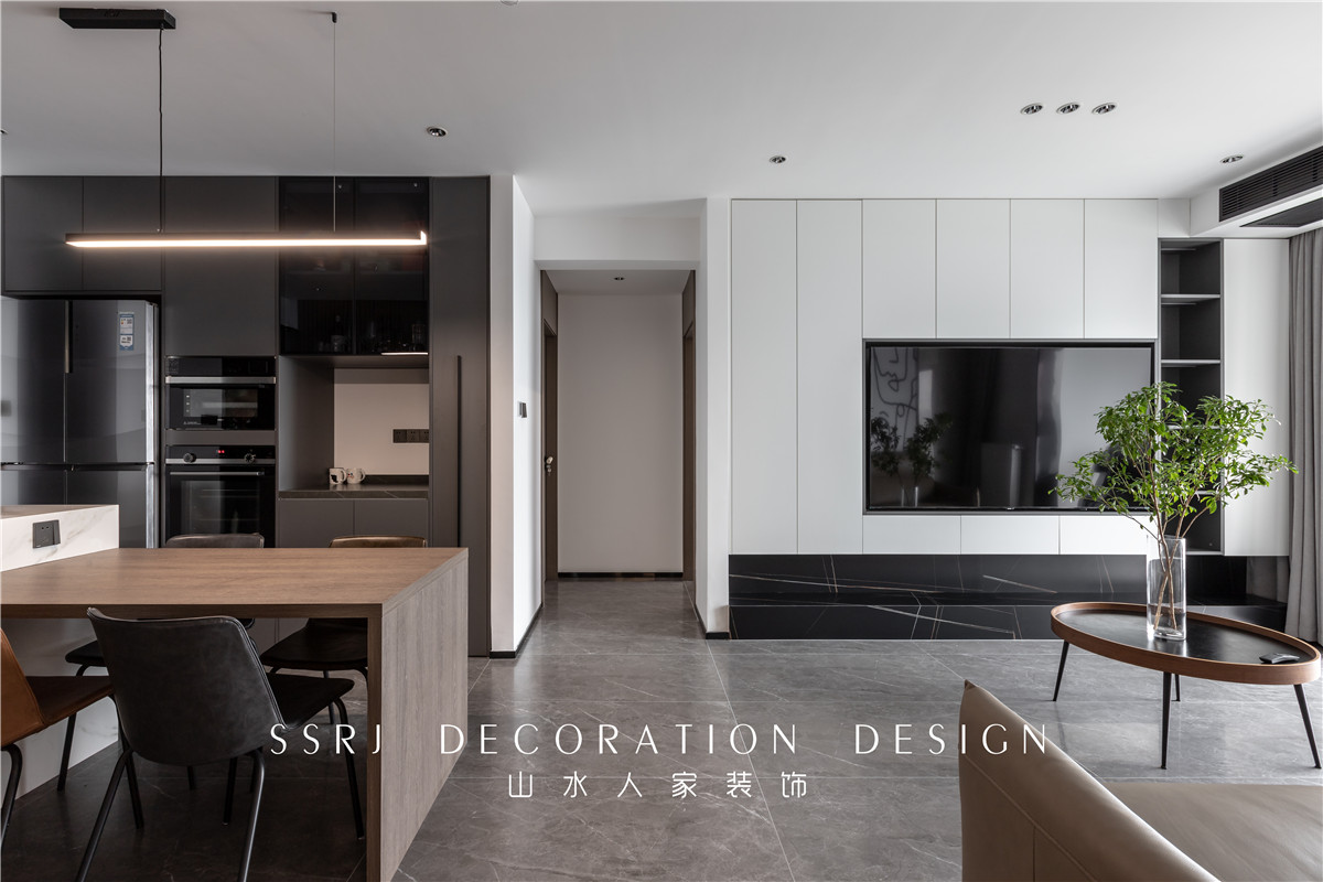 招商樾望現(xiàn)代風(fēng)格裝修效果圖