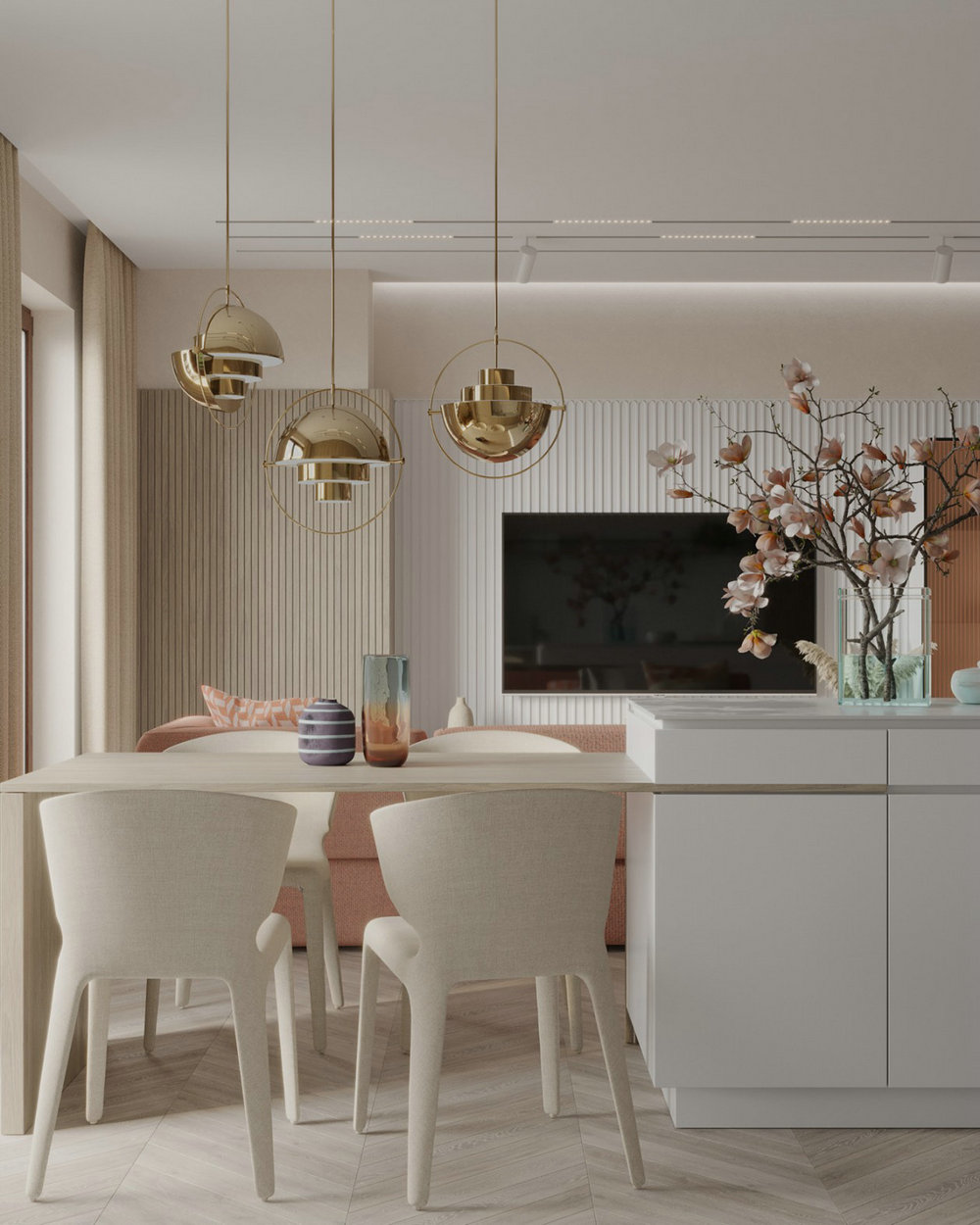 一江璟城網(wǎng)紅輕奢風格裝修效果圖