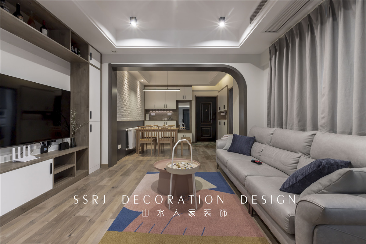 金漢花園90平北歐風(fēng)格裝修效果圖