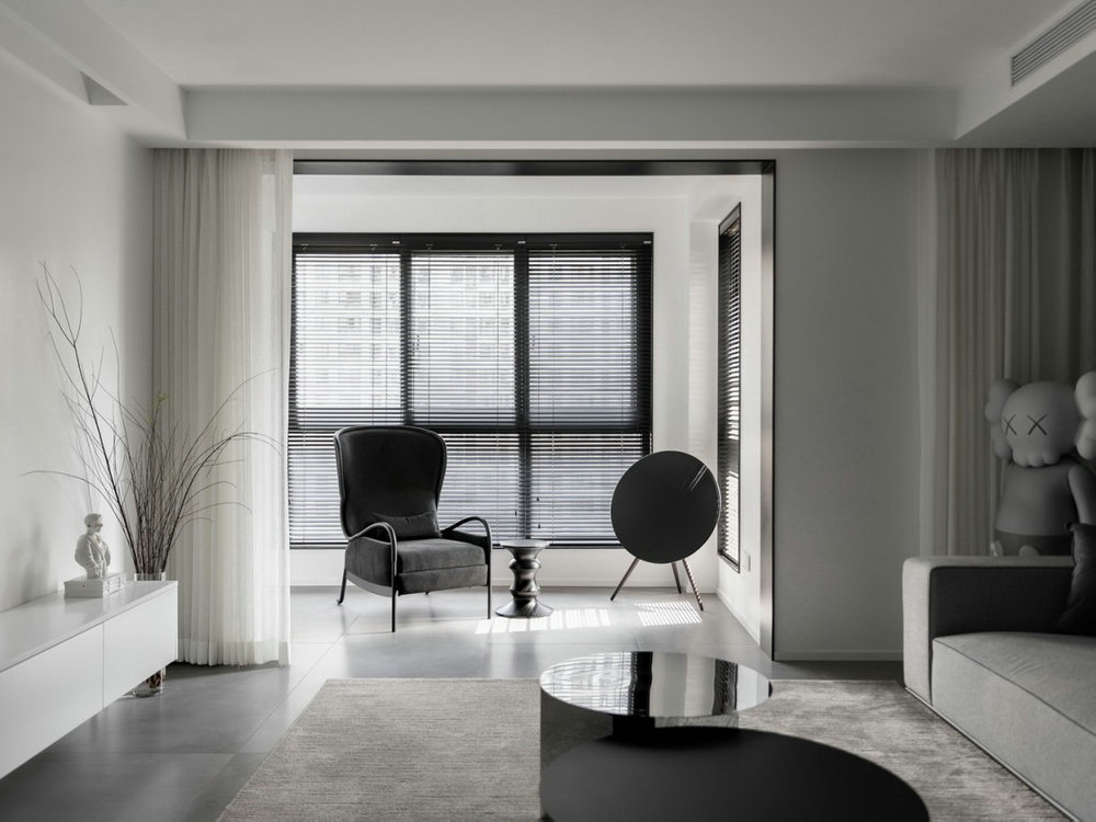 武漢金科城極簡風格裝修效果圖